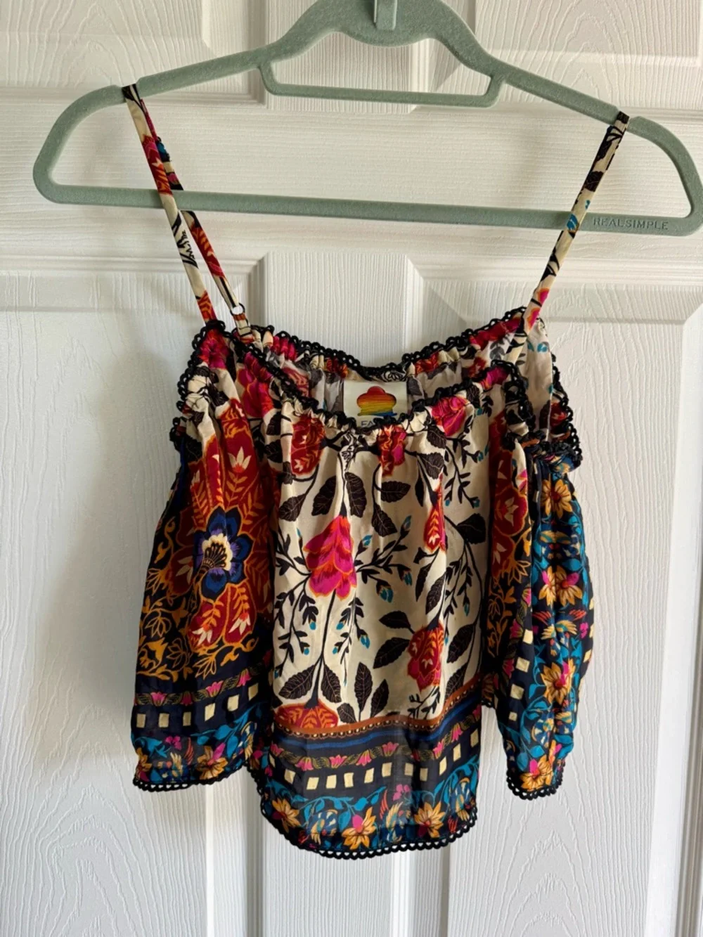 Anthropologie FARM RIO Floral Top XS - Picture 1 of 9